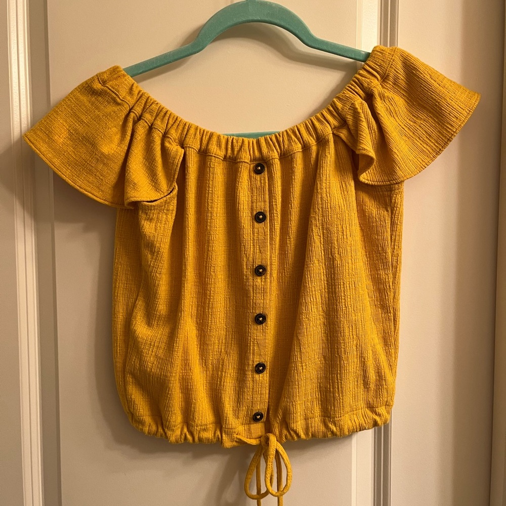 Madewell yellow top